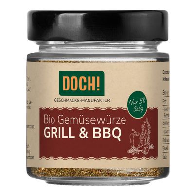 Bio Gemüsewürze Grill & BBQ 60g - 6er Vorteilspack von Doch! Geschmacks-Manufaktur