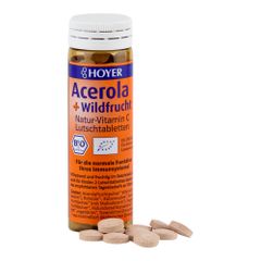 Bio Acerola & Wildfrucht Lutschta. 60ct - 8er Vorteilspack von Hoyer