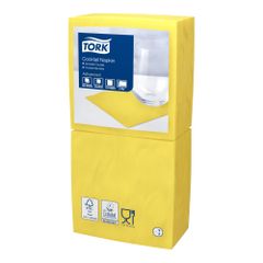 Servietten 2lg.gelb 24x24cm 200ct von Tork