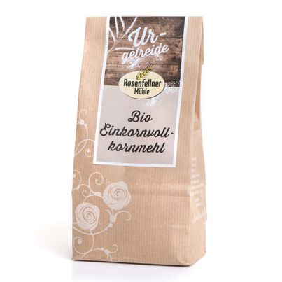 Bio Einkornvollkornmehl Urgetreide 500g - 6er Vorteilspack von Rosenfellner Mühle
