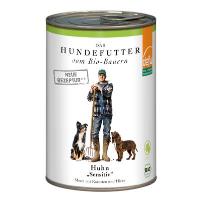 Bio Hundefutter Huhn 410g - 12er Vorteilspack von Defu