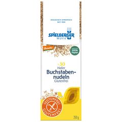 Bio Hafer Buchstabennudeln DD 250g - 4er Vorteilspack von Spielberger Mühle
