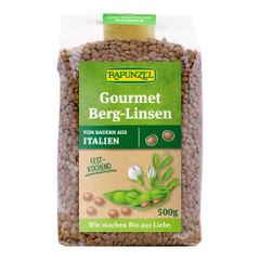 Bio Gourmet Berglinsen braun 500g - 6er Vorteilspack von Rapunzel Naturkost