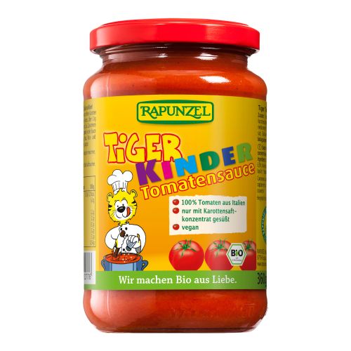 Bio Tiger Kinder Tomatensauce 360g - 6er Vorteilspack von Rapunzel