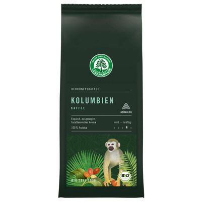 Bio Kolumbien Hacienda Cincinnati Kaffee gemahlen 250g von LEBENSBAUM