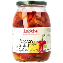 Bio Gegrillte Paprika in Olivenöl 1000g - 2er Vorteilspack von La Selva