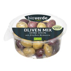 Bio Oliven-Mix ohne Stein 150g - 4er Vorteilspack von Bioverde