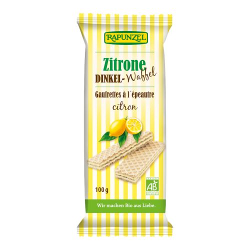 Bio Dinkelwaffeln Zitrone 100g - 11er Vorteilspack von Rapunzel Naturkost