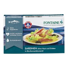 Bio Sardinen ohne Haut&Gräten 120g - 10er Vorteilspack von Fontaine