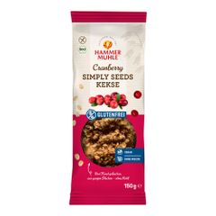Bio Cranberry Simply Seeds Kekse 150g - 7er Vorteilspack von Hammermühle Organic