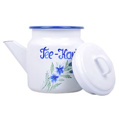 Handbemalte Teekanne 1 Liter rot