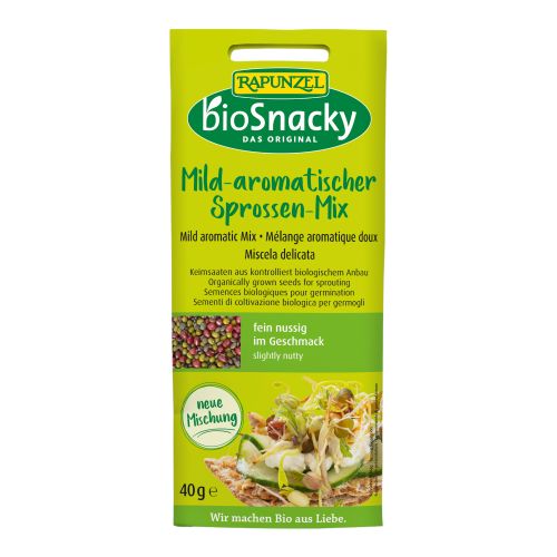 Bio bioSnacky Mildly aromatic sprout mix 40g - value pack of 12 from bioSnacky - Rapunzel