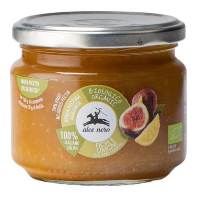 Bio Fruchtzubereitung Feige Zitron 270g - 6er Vorteilspack von Alce Nero