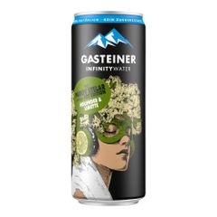 Holunder-Limette Dose 330ml - 24er Vorteilspack von Gasteiner