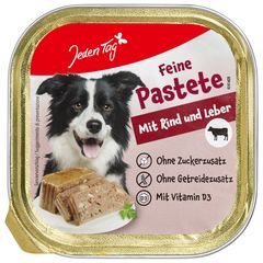 Hund Pastete Rind und Leber 300g von Jeden Tag