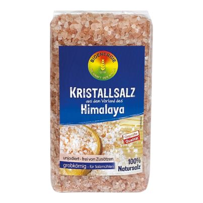 Bio Himalaya Kristallsalz grob 500g - 8er Vorteilspack von Bioenergie Wagner