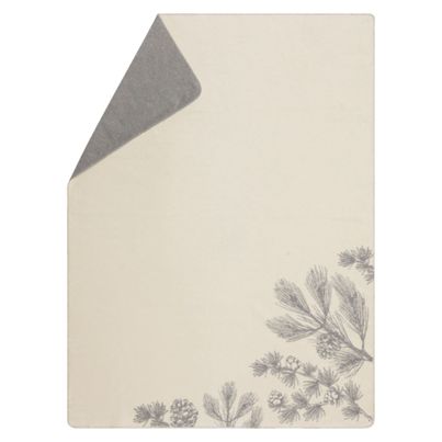 Kuscheldecke Tannenzweige Farbe Rohweiß 150x200cm von David Fussenegger