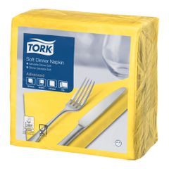 Servietten 3lg.gelb 39x39cm 100ct von Tork
