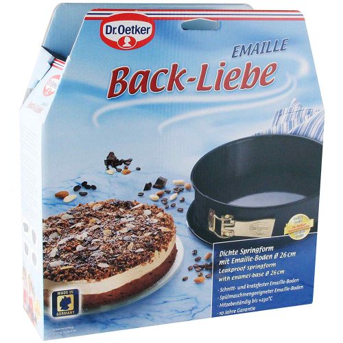 Dr. Oetker spring mold pan with enamel serving bottom and non-stick ring Ø26x8cm - 1 piece