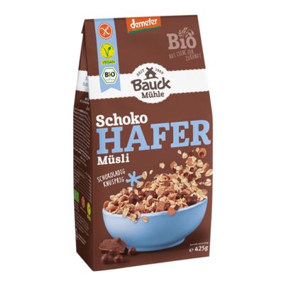 Bio Schoko Hafer Müsli 425g - 8er Vorteilspack von Bauck Mühle