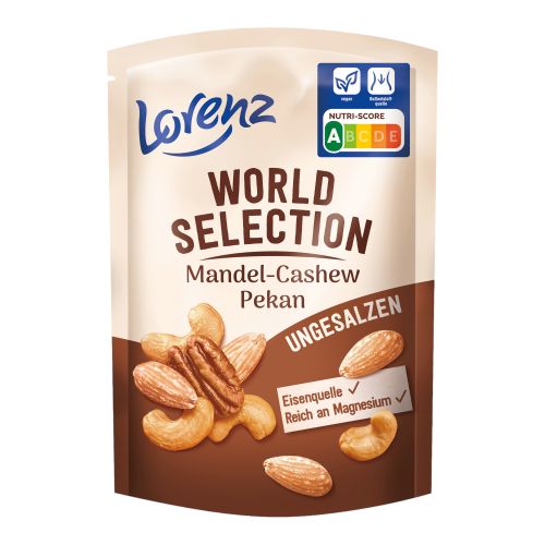 Mandel Cashew Pekan ungesalzen 90g von Lorenz