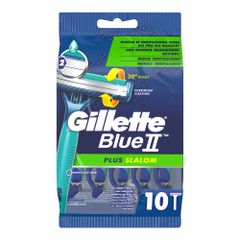Blue II Plus Slalom Einwegras. 10Stück von Gillette
