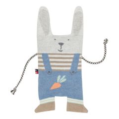 Dinkelkissen Hase Farbe Blau 29x16cm von David Fussenegger