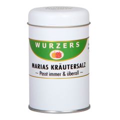 Kräutersalz 120g - aus getrockneten Kräutern - vielseitig einsetzbar - optischer Blickfang von Wurzers