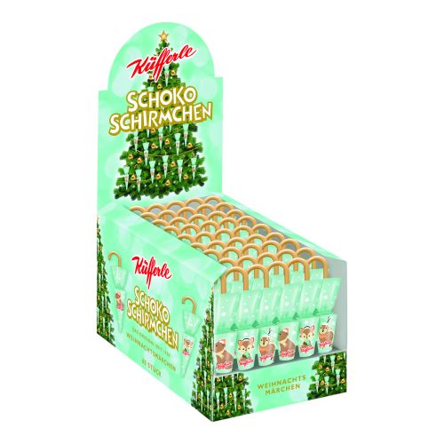 Küfferle chocolate umbrellas Christmas fairy tale 810g - value pack of 60 from Küfferle