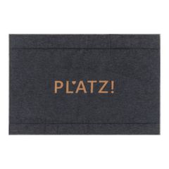 Hundematte gefüttert Platz! Farbe Anthrazit 80x120cm von David Fussenegger