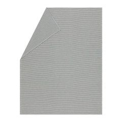 Sommerplaid Streifen strukturiert 140 x 180 cm - Marine - GRS zertifiziert - von David Fussenegger