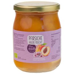 Organic Peach Halves 550g – 6-pack value pack by Nur Puur