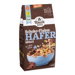Bio Schoko+Flakes Hafer Müsli 425g - 8er Vorteilspack von Bauck Mühle