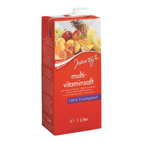 Multi-fruit juice 100% 1000ml from Jeden Tag