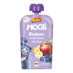 Bio Quetschi Blaubeere 100g - 10er Vorteilspack von Mogli