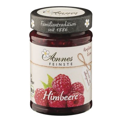Bio Himbeer Konfitüre extra 225g - 6er Vorteilspack von Annes Feinste