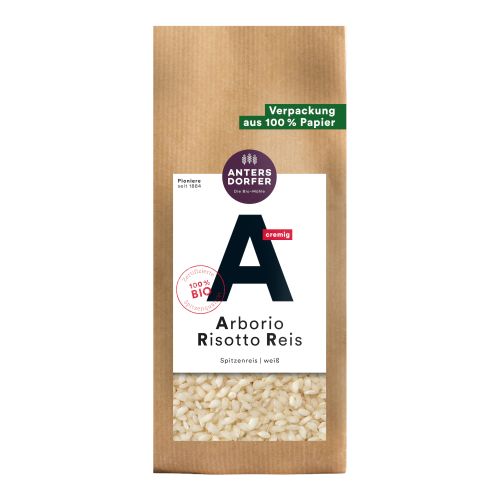 Organic Arborio risotto rice 500g - value pack of 6 from Antersdorfer Mühle