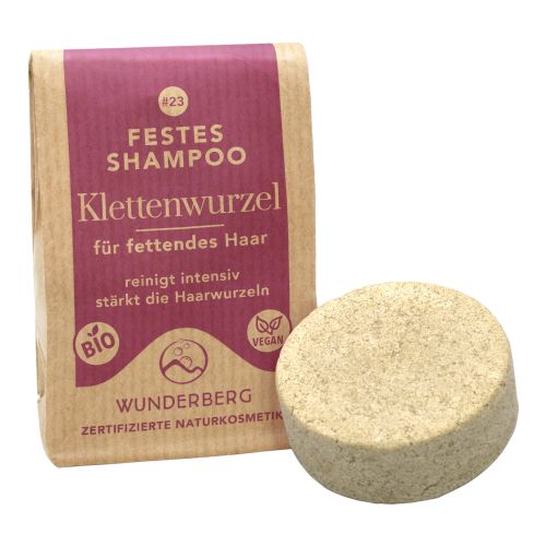 Bio Festes Shampoo Klettenwurzel  48g von Wunderberg