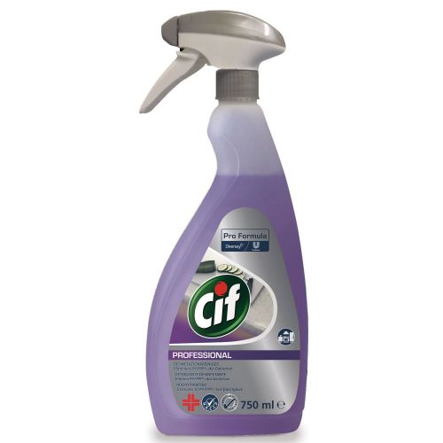 Cif Professional 2in1 Desinfektionsreiniger 750ml - Starker Küchenreiniger und zuverlässige Flächendesinfektion in Einem von Diversey