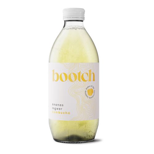 Bio Kombucha - Ananas Ingwer Tray 12 x 330ml von Bootch Kombucha