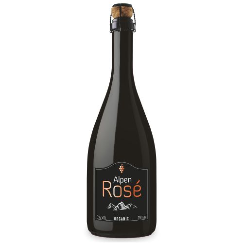 Bio Alpen Rosé - Alkoholfreier Schaumwein 750ml - Fein perlend und überzeugt mit seinem exotisch-würzigen Geschmack von Alpdrinks