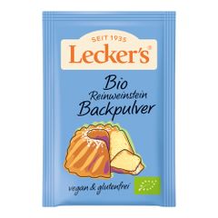 Bio Reinweinstein Backpulver 84g - 12er Vorteilspack von Lecker's