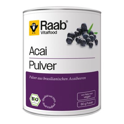 Bio Acai Pulver 80g von Raab Vitalfood
