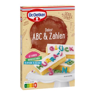 Dr. Oetker Dekor ABC und Zahlen 58g