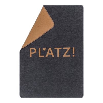 Pet blanket Platz! Color Charcoal 70x90cm by David Fussenegger