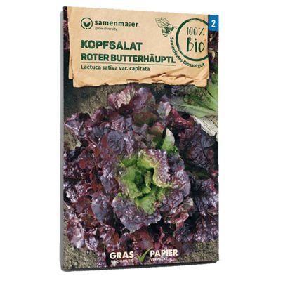 Bio Kopfsalat Roter Butterhäuptel - 0.3 g Saatgut