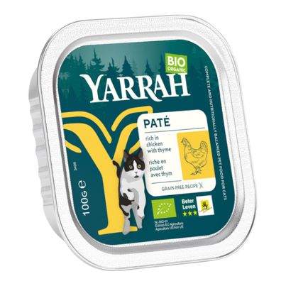 Bio Katze Paté Huhn 100g - 16er Vorteilspack von Yarrah