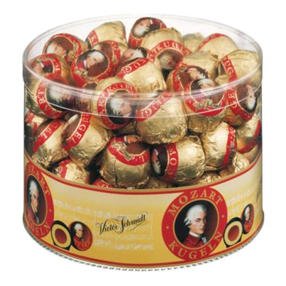Victor Schmidt Austria Mozartkugeln Klarsichtdose Großpackung 825g
