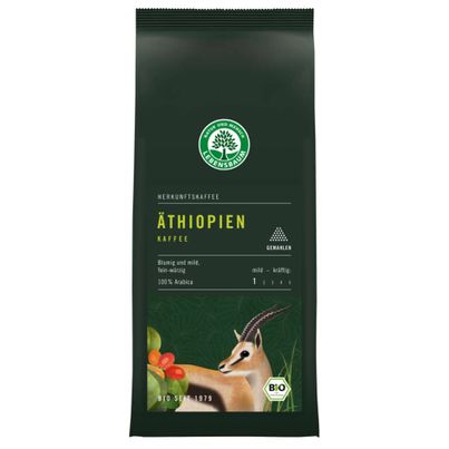 Bio Äthiopien Yirgacheffe gemahlen 250g von LEBENSBAUM