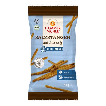 Bio Salzstangen mit Meersalz 45g - 10er Vorteilspack von Hammermühle